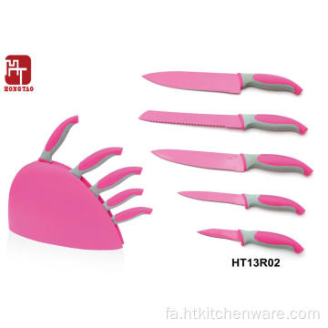 5pcs pp handle handle knife cover set